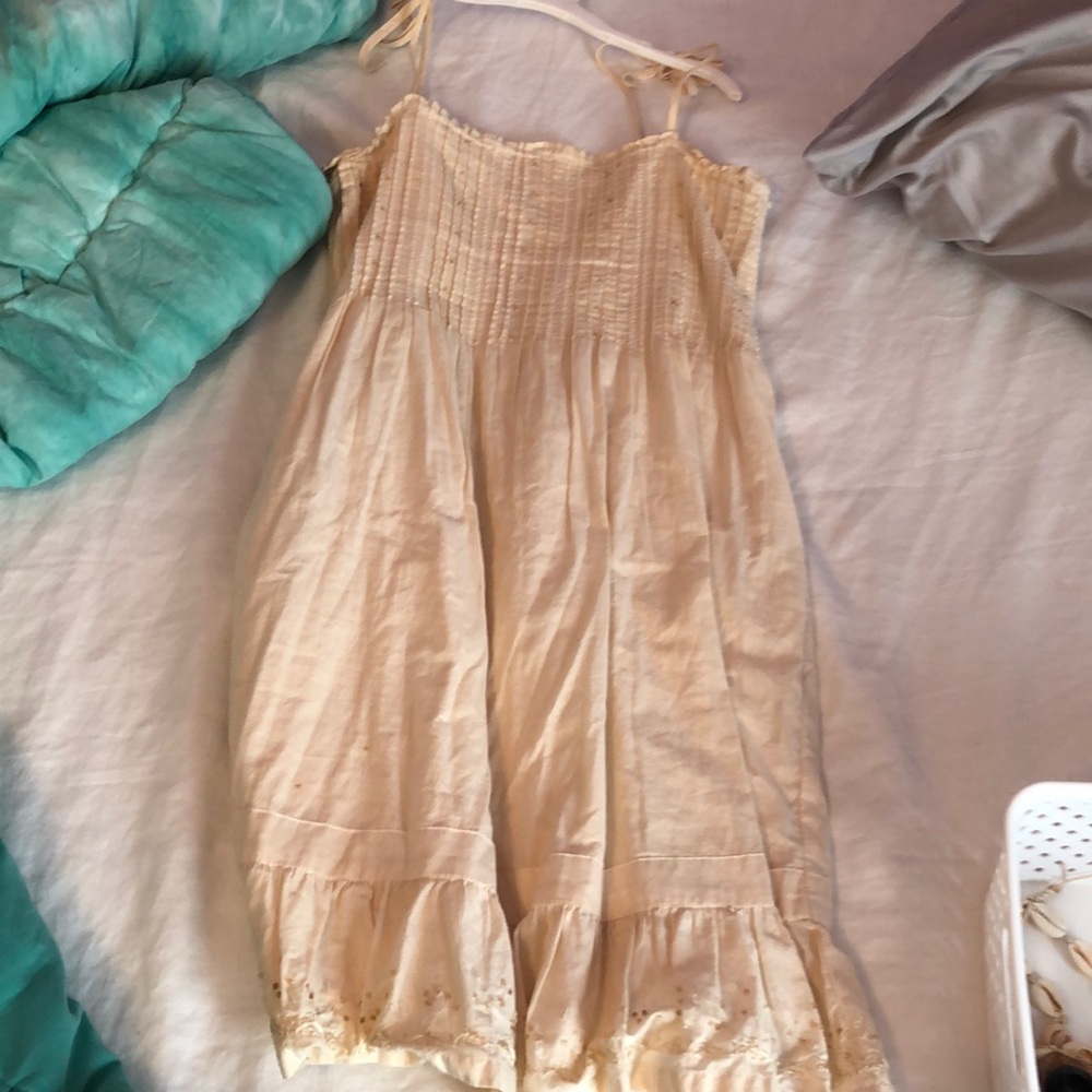 cream dress